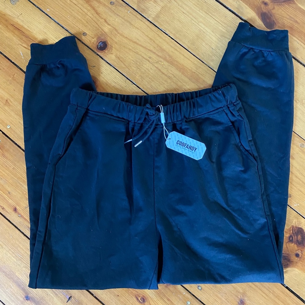 Coofandy NWT black joggers size medium